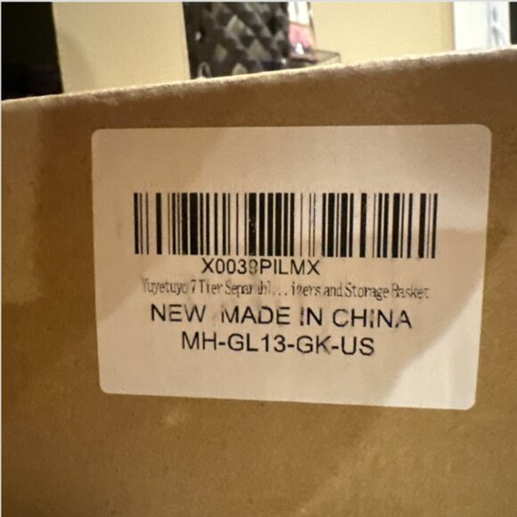 7 Tier Hanging Closet Organizer and Storage, 7-tier metal in Black - NIB - Picture 2 of 6